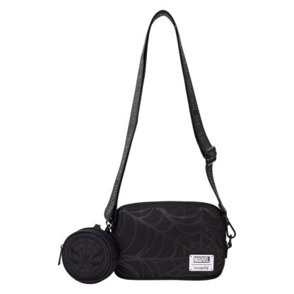 Spider-Man Black & White Suit Sling Crossbody Bag with Coin Bag - Image 4