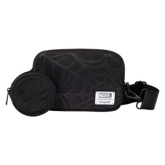 Spider-Man Black & White Suit Sling Crossbody Bag with Coin Bag