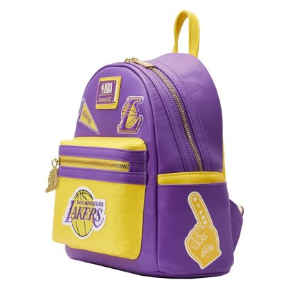 NBA Los Angeles Lakers Patch Icons Mini Backpack - Image 3