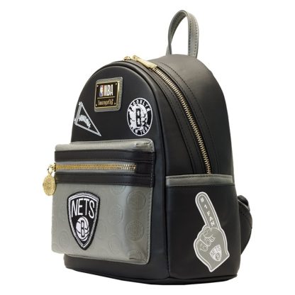 NBA Brooklyn Nets Patch Icons Mini Backpack - Image 3