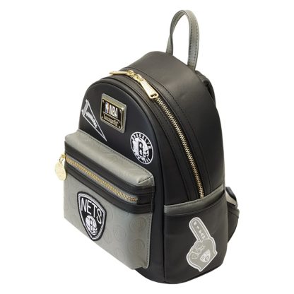 NBA Brooklyn Nets Patch Icons Mini Backpack - Image 4