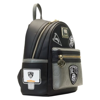 NBA Brooklyn Nets Patch Icons Mini Backpack - Image 5