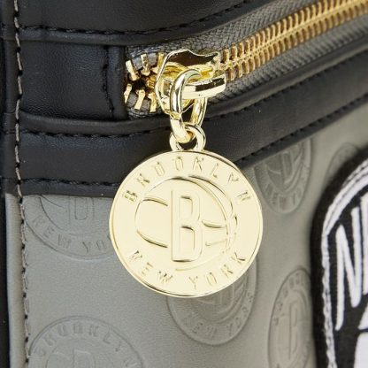 NBA Brooklyn Nets Patch Icons Mini Backpack - Image 8