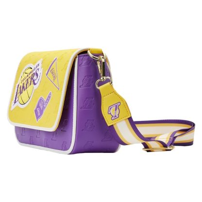 NBA Los Angeles Lakers Patch Icons Crossbody Bag - Image 4