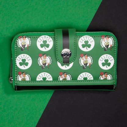 NBA Boston Celtics Logo Zip Around Wallet - Image 2