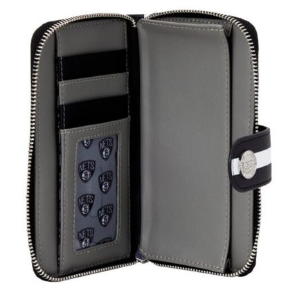 NBA Brooklyn Nets Logo Zip Around Wallet - Image 5