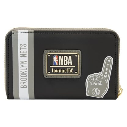 NBA Brooklyn Nets Patch Icons Zip Around Wallet - Image 4