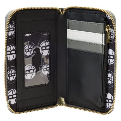 NBA Brooklyn Nets Patch Icons Zip Around Wallet - Image 5