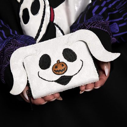 The Nightmare Before Christmas Exclusive Zero Sequin Cosplay Glow Zip Around Wallet - Image 2