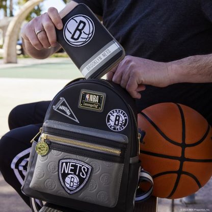 NBA Brooklyn Nets Patch Icons Mini Backpack - Image 2