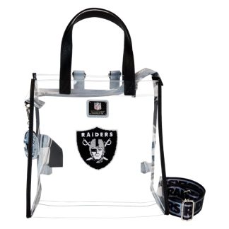 NFL Las Vegas Raiders Clear Convertible Backpack & Tote Crossbody Stadium Bag