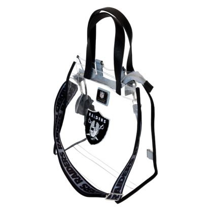 NFL Las Vegas Raiders Clear Convertible Backpack & Tote Crossbody Stadium Bag - Image 5