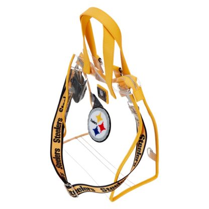 NFL Pittsburgh Steelers Clear Convertible Backpack & Tote Crossbody Stadium Bag - Image 5