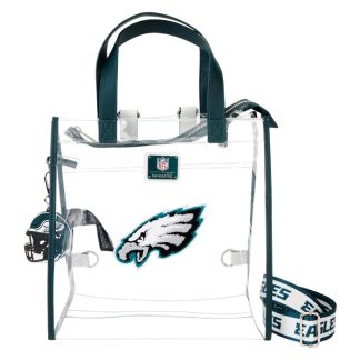 NFL Philadelphia Eagles Clear Convertible Backpack & Tote Crossbody Stadium Bag