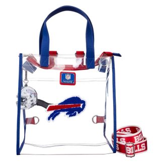NFL Buffalo Bills Clear Convertible Backpack & Tote Crossbody Stadium Bag