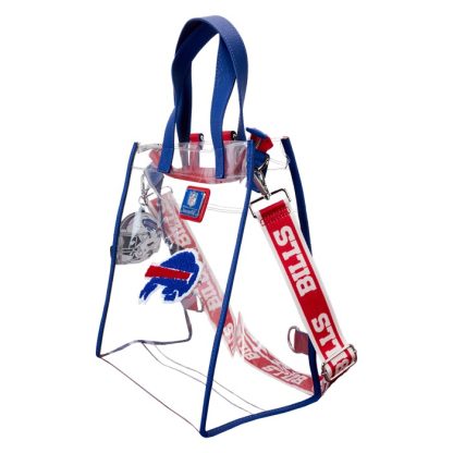 NFL Buffalo Bills Clear Convertible Backpack & Tote Crossbody Stadium Bag - Image 4