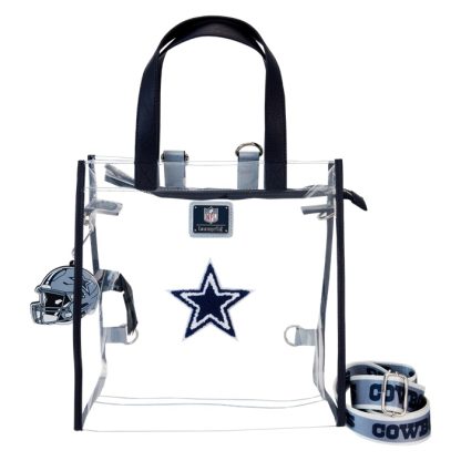 NFL Dallas Cowboys Clear Convertible Backpack & Tote Crossbody Stadium Bag