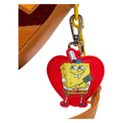 SpongeBob SquarePants Krabby Patty Plush Heart Figural Crossbody Bag - Image 5