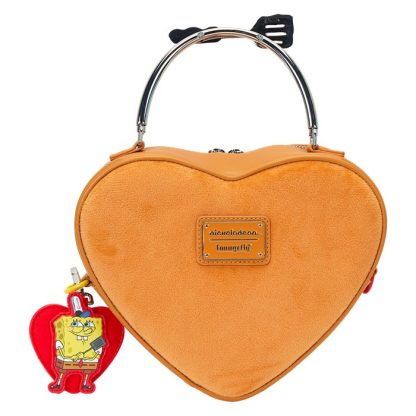 SpongeBob SquarePants Krabby Patty Plush Heart Figural Crossbody Bag - Image 6
