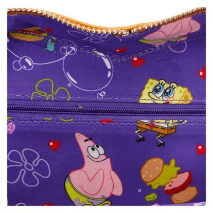 SpongeBob SquarePants Krabby Patty Plush Heart Figural Crossbody Bag - Image 8