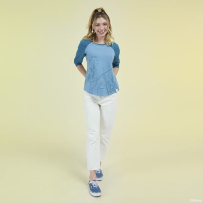Pinocchio Blue Fairy Unisex Raglan Tee - Image 2