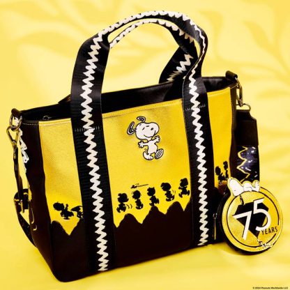 Peanuts 75th Anniversary Snoopy & Gang Tote Crossbody Bag With Coin Bag - Image 2