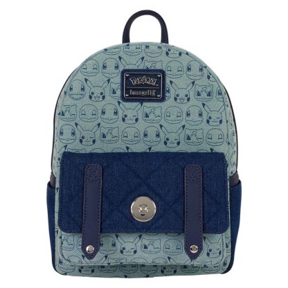 Pokémon Faux Denim All-Over Print Mini Backpack
