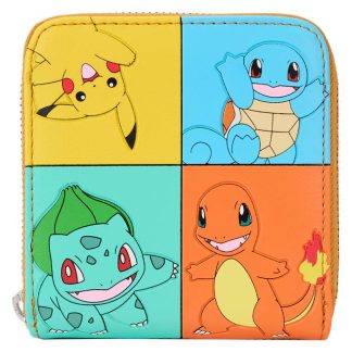 Pokémon Color Block Starters Zip Around Wallet