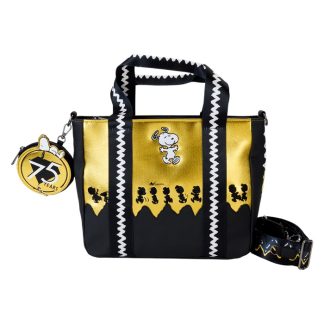 Peanuts 75th Anniversary Snoopy & Gang Tote Crossbody Bag With Coin Bag