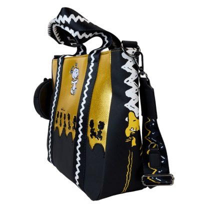 Peanuts 75th Anniversary Snoopy & Gang Tote Crossbody Bag With Coin Bag - Image 4