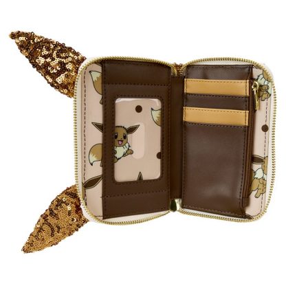 Pokémon Exclusive Eevee Sequin Cosplay Zip Around Wallet - Image 6