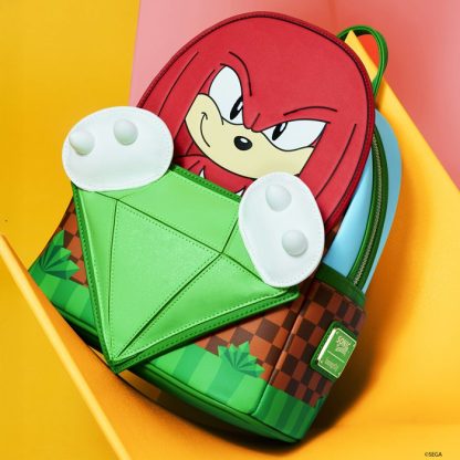 Sonic The Hedgehog Limited Edition Knuckles Emerald Glitter Mini Backpack - Image 2