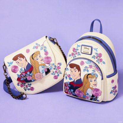 Sleeping Beauty Princess Aurora & Prince Phillip Floral Mini Backpack - Image 3