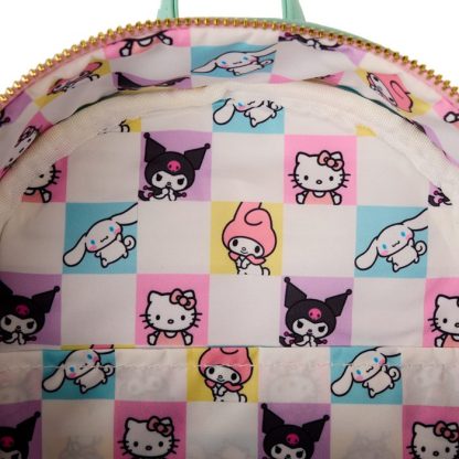 SDCC Limited Edition Hello Kitty & Friends Color Block Terry Cloth Mini Backpack - Image 6