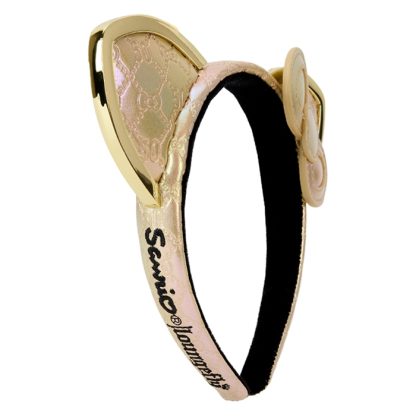 Sanrio Hello Kitty 50th Anniversary Metallic Gold Ear Headband - Image 3