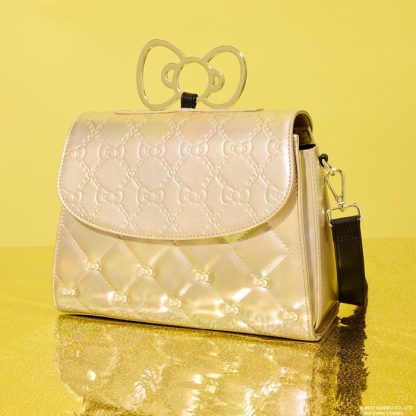 Sanrio Hello Kitty 50th Anniversary Metallic Gold Crossbody Bag - Image 2