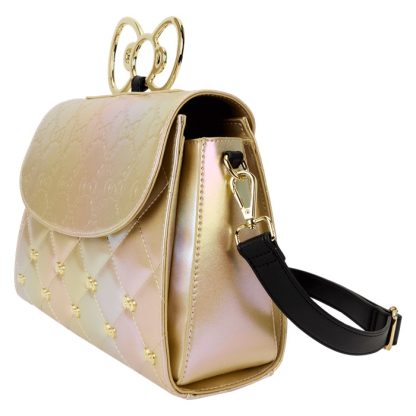 Sanrio Hello Kitty 50th Anniversary Metallic Gold Crossbody Bag - Image 4