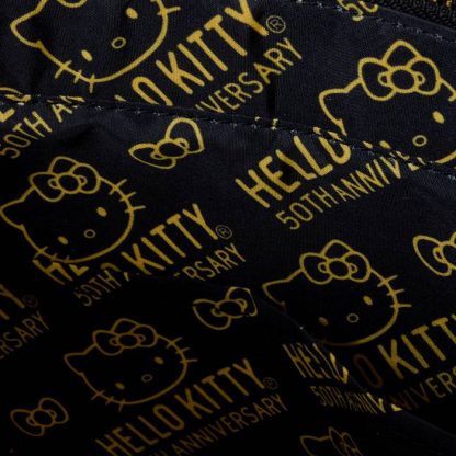 Sanrio Hello Kitty 50th Anniversary Metallic Gold Tote Crossbody Bag With Coin Bag - Image 6