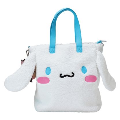 Sanrio Cinnamoroll Cosplay Sherpa Tote Crossbody Bag With Coin Bag