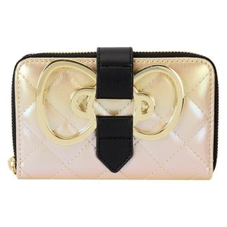 Sanrio Hello Kitty 50th Anniversary Gold Zip Around Wallet