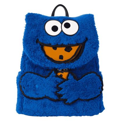 Sesame Street Cookie Monster Plush Cosplay Mini Backpack With Coin Bag - Image 4