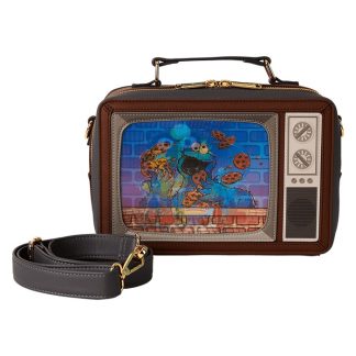 Sesame Street Lenticular Retro TV Triple Lenticular Crossbody Bag