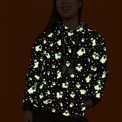 Stitch Ghost Costume All-Over Print Unisex Hoodie - Image 3