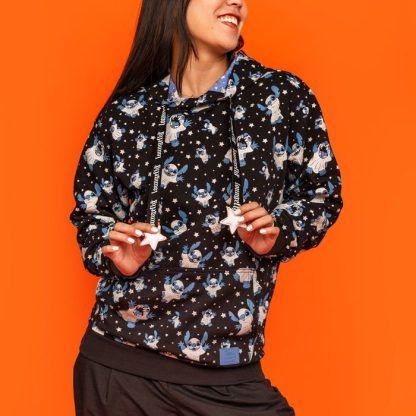 Stitch Ghost Costume All-Over Print Unisex Hoodie - Image 4