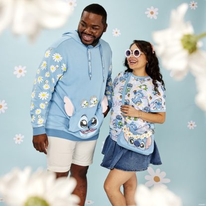 Stitch Springtime Daisy Cosplay Unisex Hoodie - Image 3