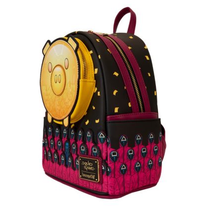 Squid Game Piggy Bank Masked Men Glow Mini Backpack - Image 5