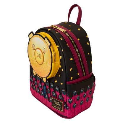 Squid Game Piggy Bank Masked Men Glow Mini Backpack - Image 6