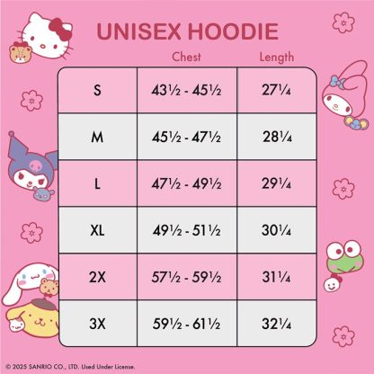 Sanrio Hello Kitty & Friends Color Block Unisex Hoodie - Image 6