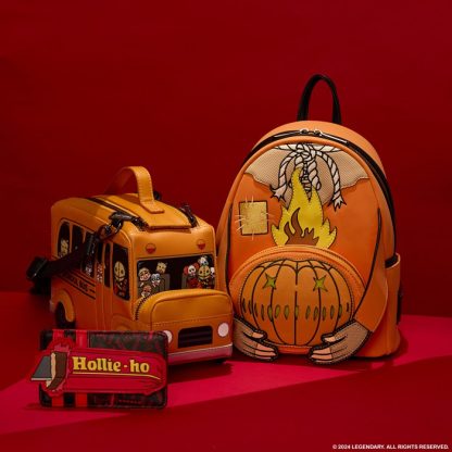 Trick 'R Treat Flaming Pumpkin Head Sam Light Up Glow Mini Backpack - Image 3