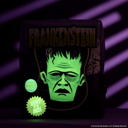 Universal Monsters Frankenstein Mask Glow Mini Backpack With Coin Bag - Image 3